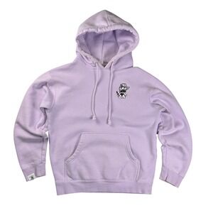 Independent Trading Company Lavender Purple Monster Embroidered Hoodie Small